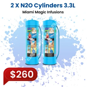 Miami Magic Infusions 2 x N2O Cylinders 3.3L